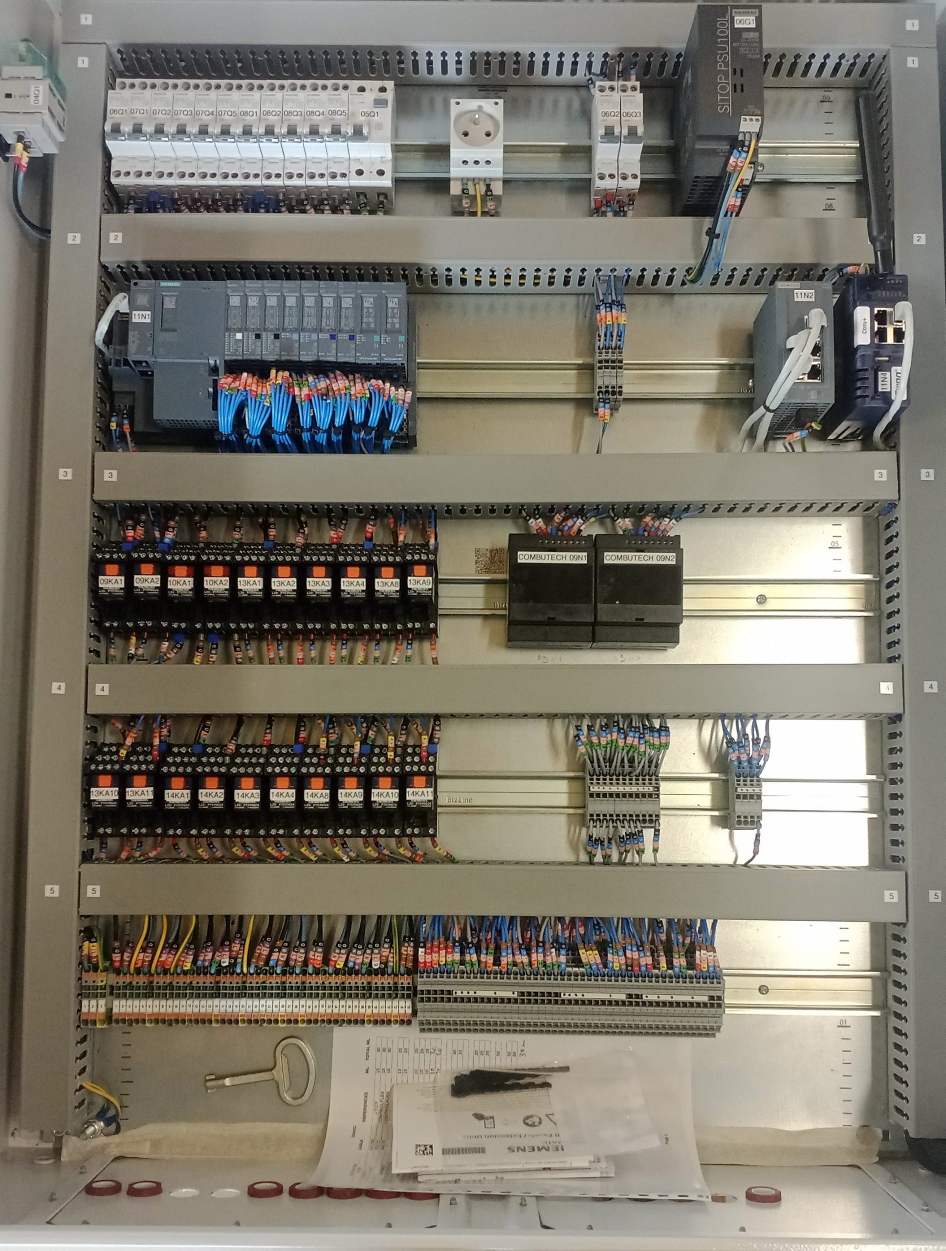 Armoire électrique ALAMBIX — Automate Siemens ET200S CPU câblé par AC2IS